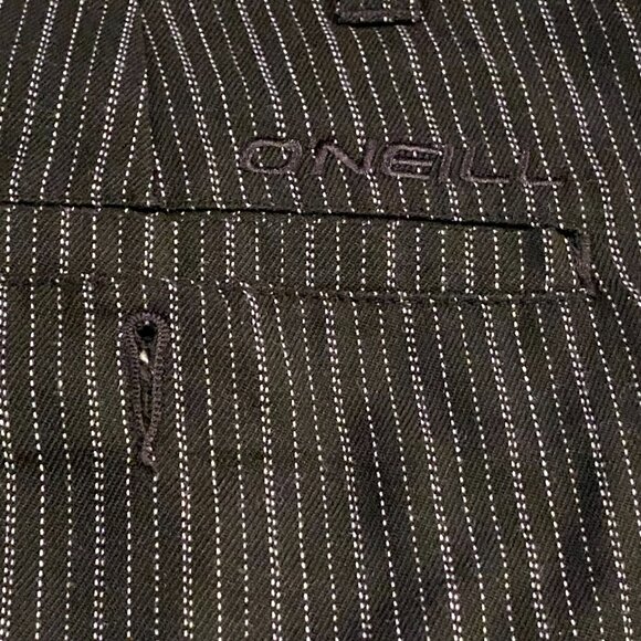 O'Neill Casual Black Pinstriped First In Last Out Shorts Men's Size 36 - Picture 6 of 8